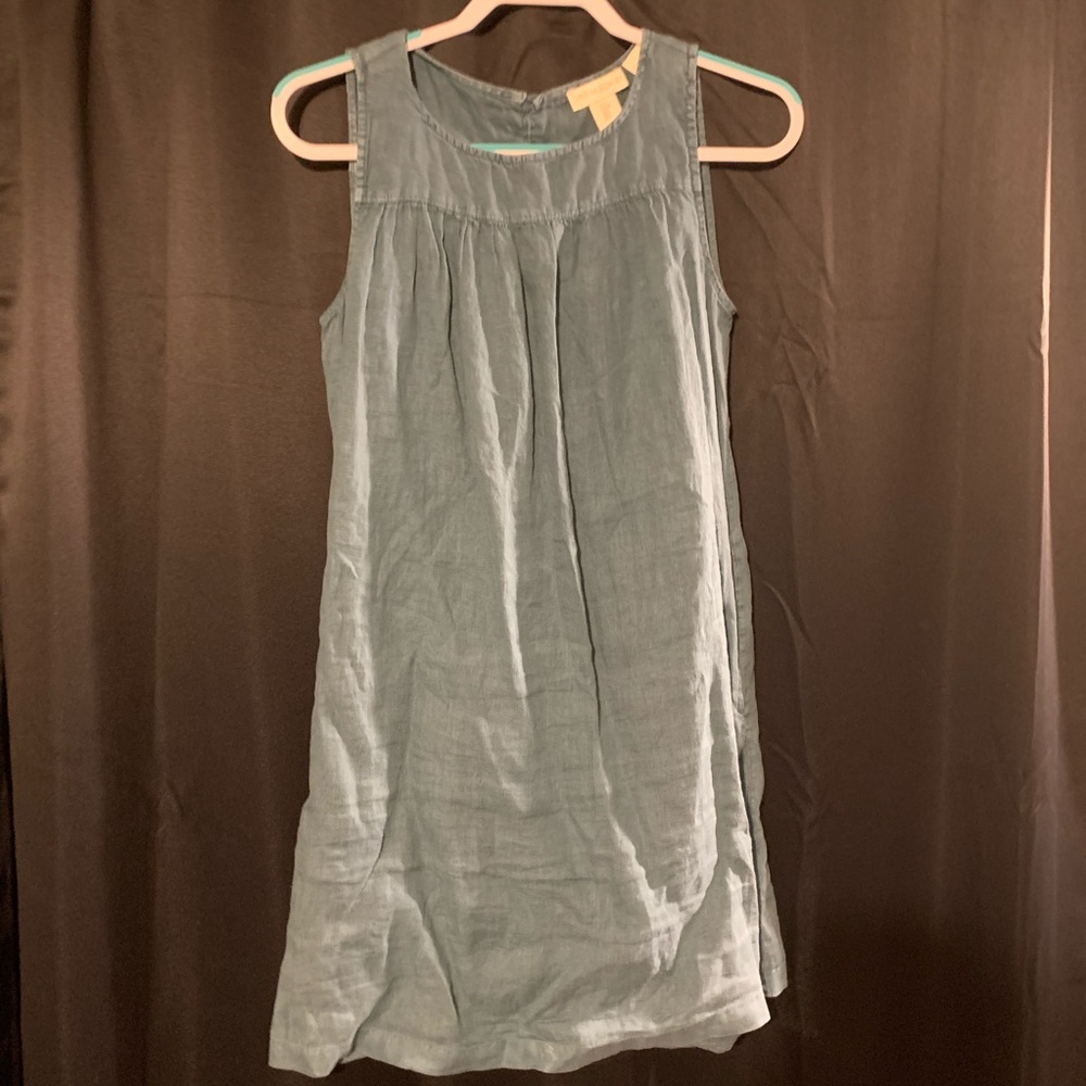 Teal Cynthia Rowley Linen Dress